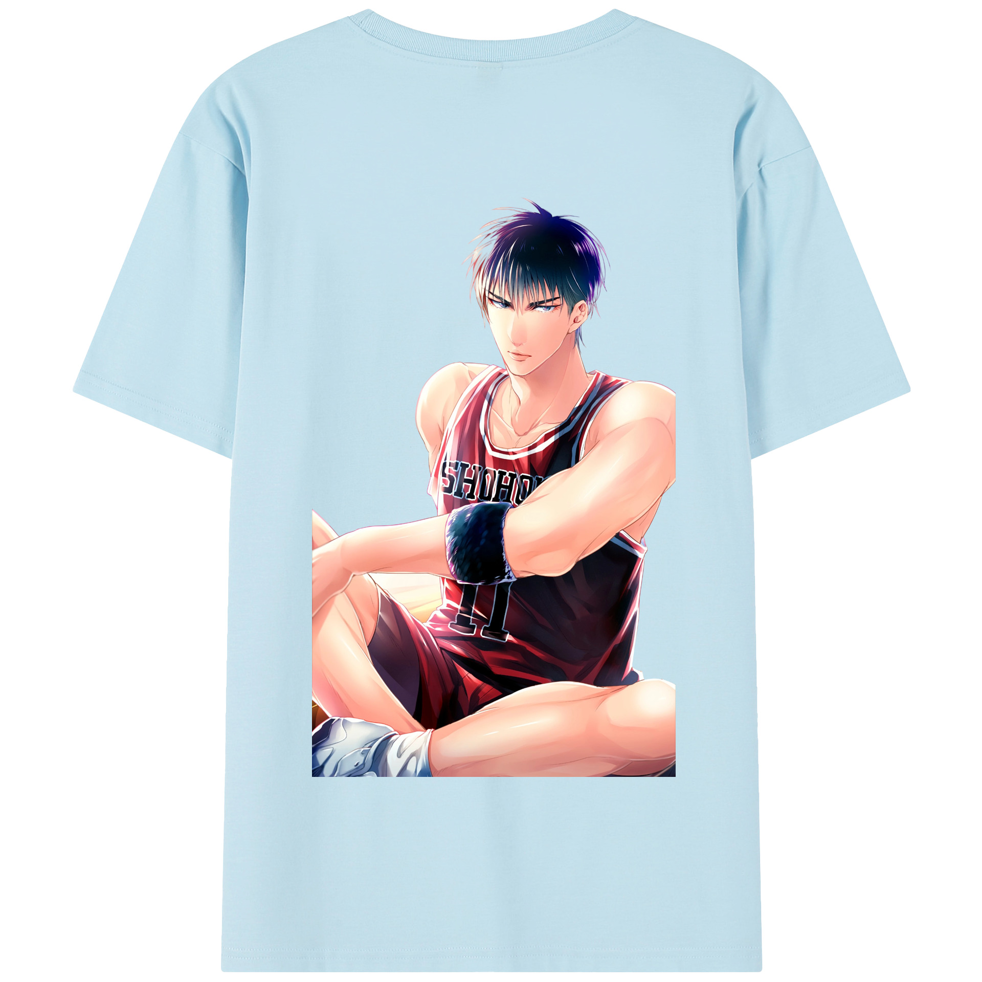 SLAM DUNK／スラムダンク 綿100％半袖Tシャツ（背面プリント）